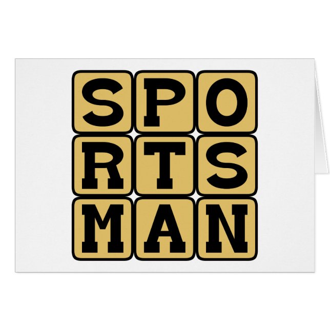 Sportman, Deelnemende Speler (Voorkant Horizontaal)