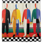 Sportmannen door Kazimir Malevich Douchegordijn (Voorkant)