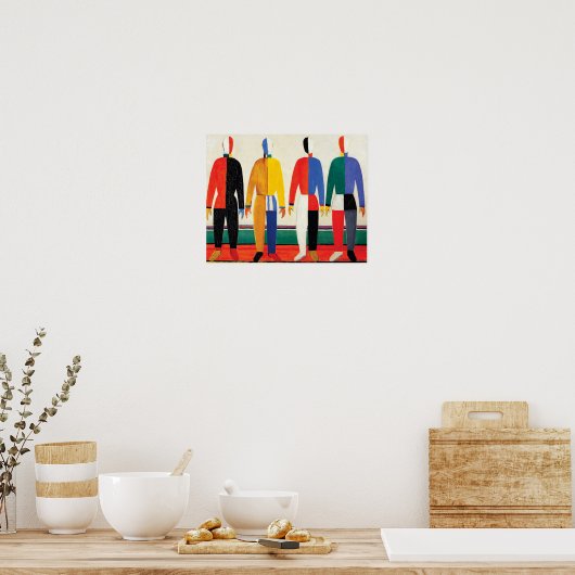 Sportmannen door Kazimir Malevich Poster (Keuken)