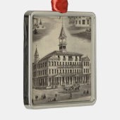 Sportman's Hall & Cottages Metalen Ornament (Rechts)