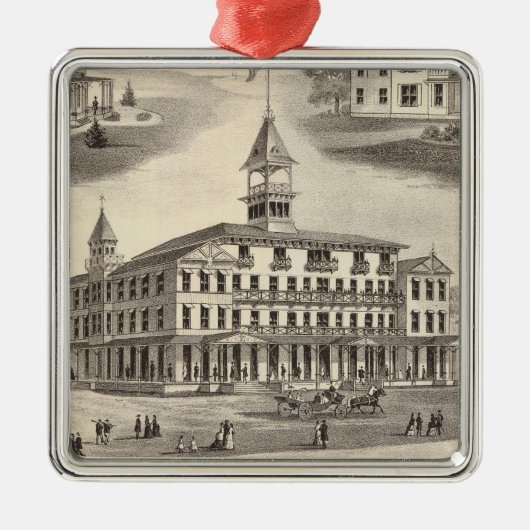 Sportman's Hall & Cottages Metalen Ornament (Voorkant)