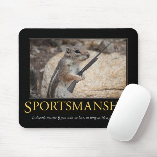 Sportmanschap Demotivational Mousepad Muismat (Met muis)