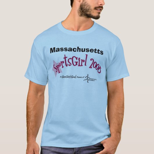 sportmeisje, Massachusetts T-shirt (Voorkant)