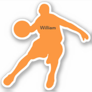 Sportmonogram Basketball Vorm Sticker