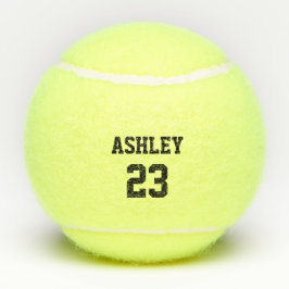 Sportnaam Jersey en nummer op maat Tennisballen