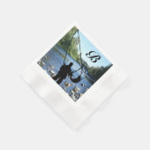 Sportnadruk Vliegende Visser Cocktail Servet (Hoek)