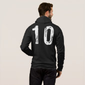 Sportnummer 10 hoodie (Achterkant volledig)
