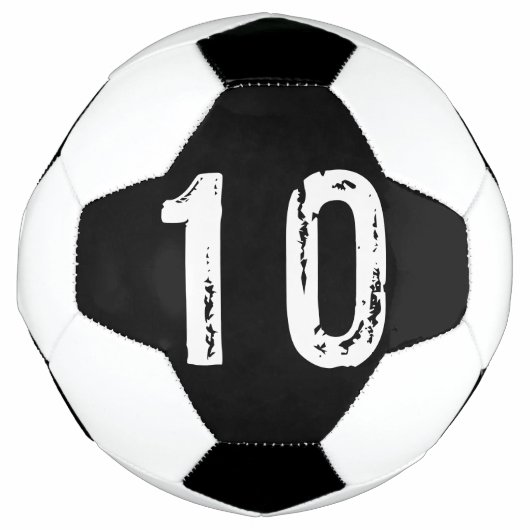 Sportnummer 10 voetbal (Voorkant)