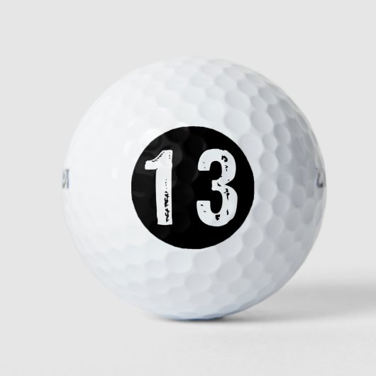 Sportnummer 13 golfballen (Voorkant)