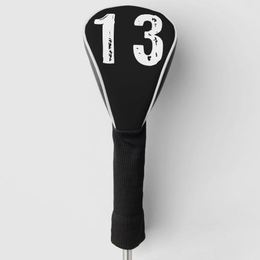 Sportnummer 13 golfheadcover (Voorkant)
