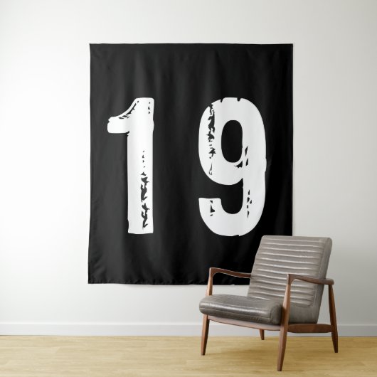 Sportnummer 19 wandkleed (In situ)