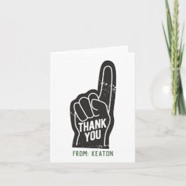 Sportnummer 1 Fan Hartelijk dank Notitiekaartje