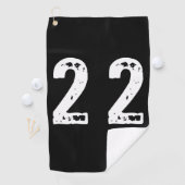 Sportnummer 22 golfhanddoek (Insitu)