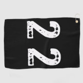 Sportnummer 22 golfhanddoek (Horizontaal)