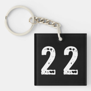 Sportnummer 22 sleutelhanger