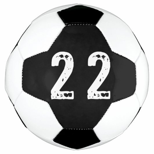 Sportnummer 22 voetbal (Voorkant)