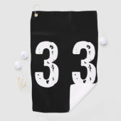Sportnummer 33 golfhanddoek (Insitu)