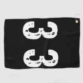 Sportnummer 33 golfhanddoek (Horizontaal)