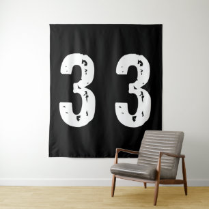 Sportnummer 33 wandkleed