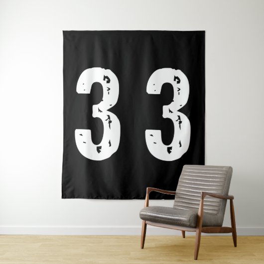 Sportnummer 33 wandkleed (In situ)