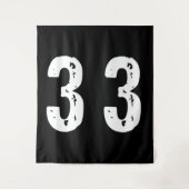 Sportnummer 33 wandkleed (Voorkant)
