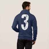 Sportnummer 3 hoodie (Achterkant volledig)