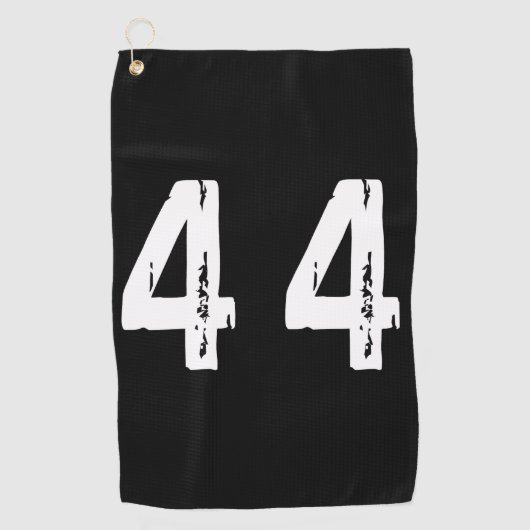 Sportnummer 44 golfhanddoek (Voorkant)