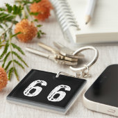 Sportnummer 66 sleutelhanger (Voorkant Rechts)