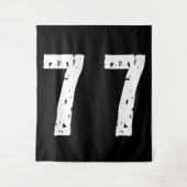 Sportnummer 77 wandkleed (Voorkant)