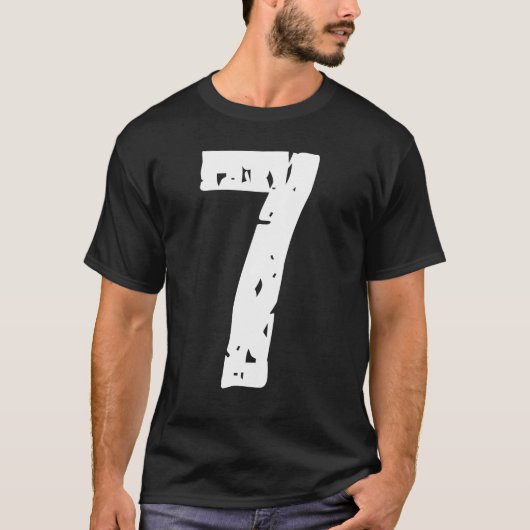 Sportnummer 7 t-shirt (Voorkant)