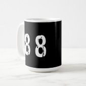 Sportnummer 88 koffiemok (Voorkant links)