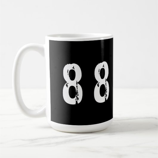Sportnummer 88 koffiemok (Links)