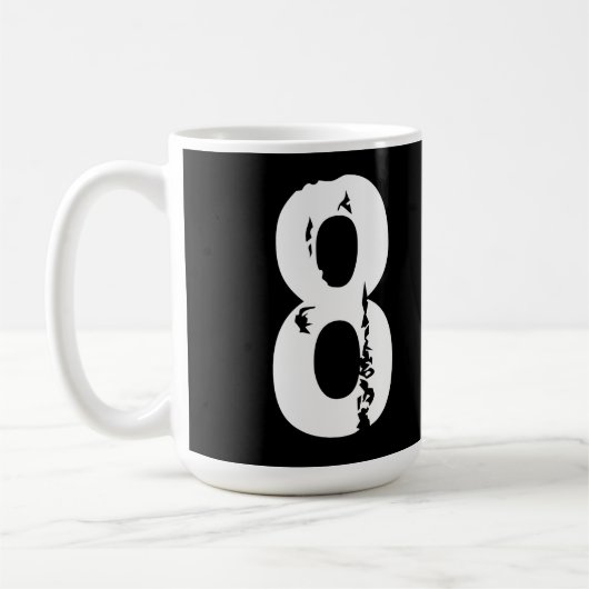 Sportnummer 8 koffiemok (Links)