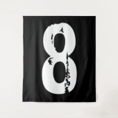 Sportnummer 8 wandkleed (Voorkant)