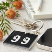 Sportnummer 99 sleutelhanger (Voorkant Rechts)