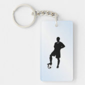 Sportontwerp voor voetzoekers sleutelhanger (Voorkant)