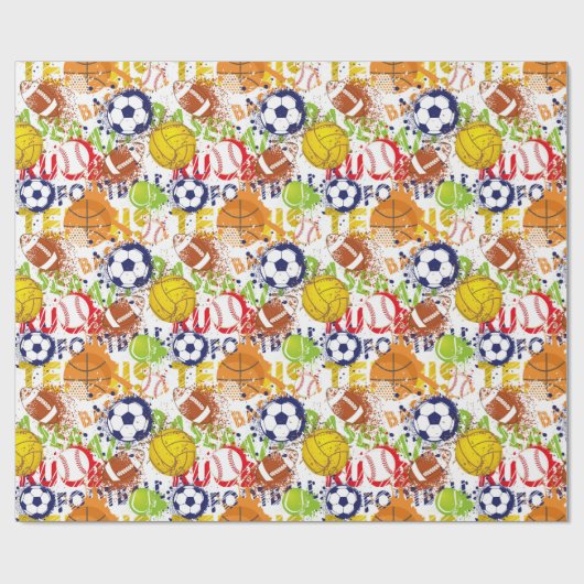 Sportpapier Cadeaupapier (Vlak)