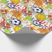 Sportpapier Cadeaupapier (Hoek)