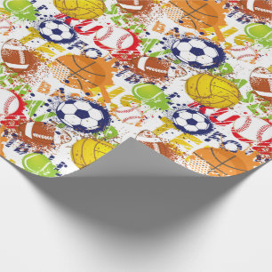 Sportpapier Cadeaupapier