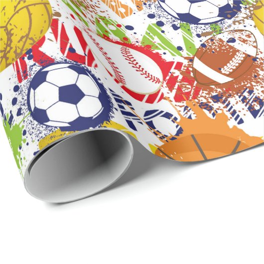 Sportpapier Cadeaupapier (Rol Hoek)