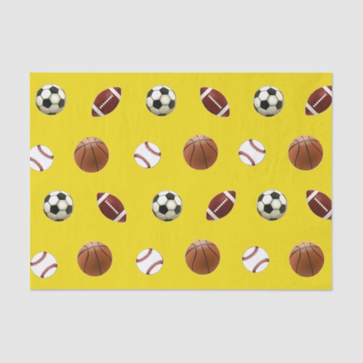 Sportpapier met cadeautjes tissuepapier (Voorkant)