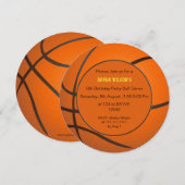 Sportpartij Basketball Thematische uitnodiging (Voorkant / Achterkant)