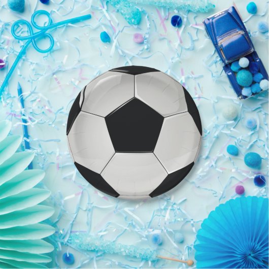 Sportpartij bij het Football Papieren Bordje (Feest)