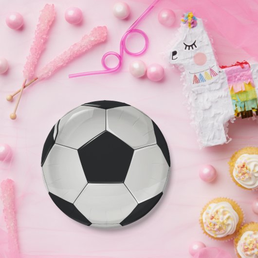 Sportpartij bij het Football Papieren Bordje (Feest)