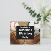 Sportpartij Kaart (Staand voorkant)