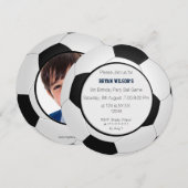 Sportpartij: themafoto Soccer nodigt uit Kaart (Voorkant / Achterkant)