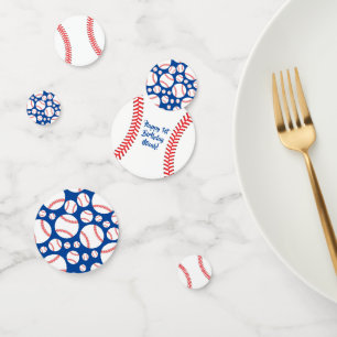 Sportpartij voor honkbal 1e verjaardag confetti