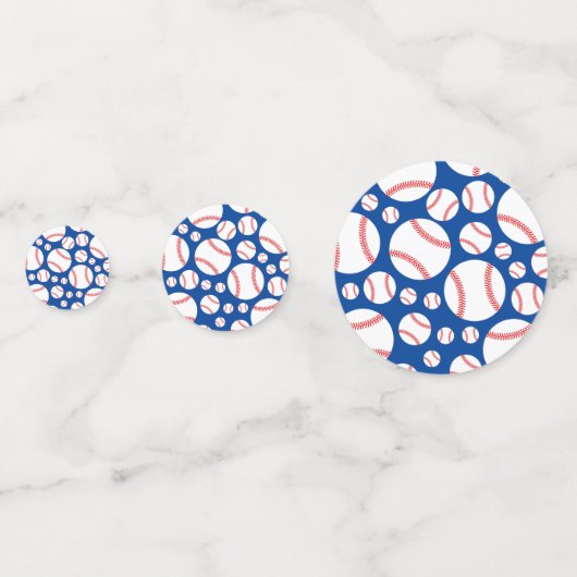 Sportpartij voor honkbal 1e verjaardag confetti (Achterkanten)