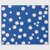 Sportpartij voor honkbal cadeaupapier (Vlak)