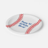 Sportpartij voor honkbal papieren bordje (Gekanteld)